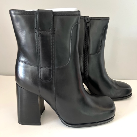 🌻🆕FREE PEOPLE Naomi Ankle Heel Boots-Black-Size 8 - Picture 9 of 16